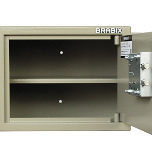 Сейф мебельный BRABIX "D-24m", 240х310х260 мм, 7 кг, ключевой замок, крепление к стене, 291162