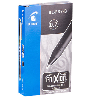 Ручка гелевая стираемая Pilot "Frixion" черная, 0,7мм