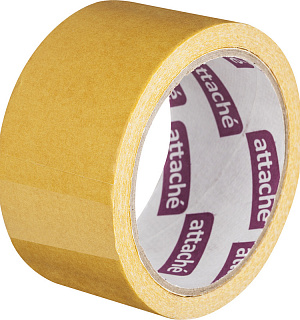 Клейкая лента двухсторонняя ATTACHE 50мм х 10м, на тканевой основе