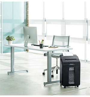 Уничтожитель (шредер) с автоподачей FELLOWES AUTOMAX 100M, 4 уровень секретности, 4x10 мм, 23 л, FS-46292