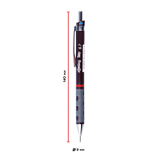 Карандаш механический Rotring "Tikky" 0,7мм, HB, темно-бордовый