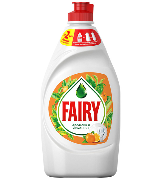 Средство для мытья посуды Fairy "Апельсин и лимонник", 450мл