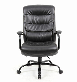 Кресло офисное BRABIX PREMIUM "Heavy Duty HD-004", НАГРУЗКА до 200 кг, экокожа, черное, 531942