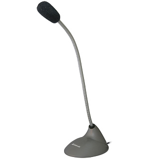 Микрофон компьютерный Defender MIC-111, кабель 1,5м, серый