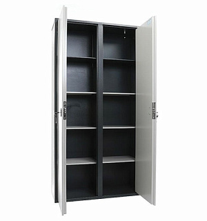 Шкаф металлический для документов AIKO "SL-185/2" ГРАФИТ, 1800х920х340 мм, 85 кг, S10799182002