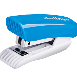 Мини-степлер №10 Berlingo "Blitz" до 10л., пластиковый корпус, голубой