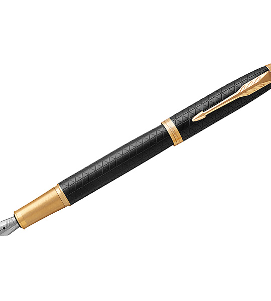 Ручка перьевая Parker "IM Premium Black/Gold GT" синяя, 0,8мм, подарочная упаковка
