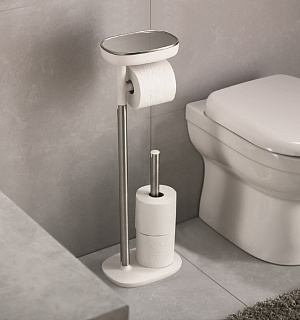 Держатель для туалетной бумаги с подносом EasyStore