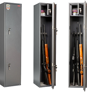 Сейф Aiko Чирок 1328 оружейный, 1385*300*285мм, (2ключевых замка), с трейзером, 4 ствола (ПОД ЗАКАЗ)
