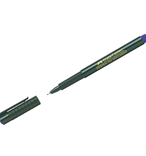 Ручка капиллярная Faber-Castell "Finepen 1511" синяя, 0,4мм