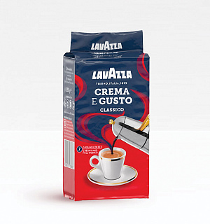 Кофе молотый LAVAZZA "Crema E Gusto", 250 г, 3876