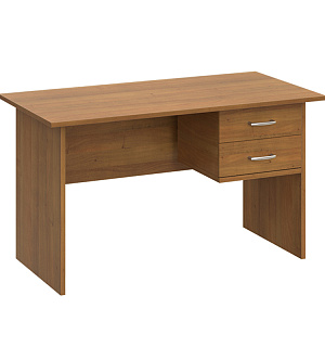 Стол письменный прямоугольный с навесной тумбой МФ Виско Стиль/Орех, 1400*700*750