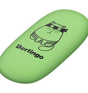 Ластик Berlingo "Lazy Cats", овальный, термопластичная резина, 49*23*9мм