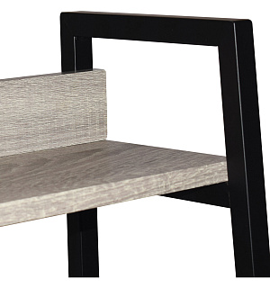 Стеллаж на металлокаркасе BRABIX "LOFT SH-003", 600х350х1500 мм, 5 полок, цвет дуб антик, 641235