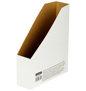 Накопитель-лоток архивный из микрогофрокартона OfficeSpace,  75мм, белый, до 700л.