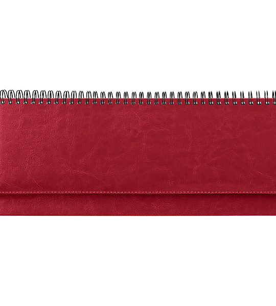 Планинг недатированный, 330*130мм, 56л., кожзам, OfficeSpace "Nebraska", бордовый