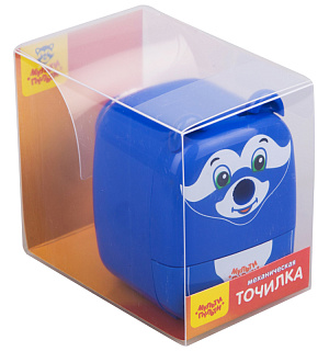 Точилка механическая Мульти-Пульти "Енот", пласт. корпус, инд. упаковка