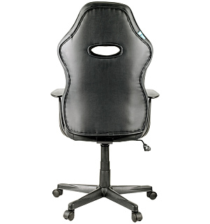 Кресло игровое Helmi HL-S04 "Mixed", экокожа черная