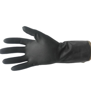 Перчатки резиновые технические кислотощелочестойкие КЩС Тип-2, АЗРИ, размер 8, М (средний), К20Щ20