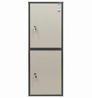 Шкаф металлический для документов AIKO "SL-125/2Т" ГРАФИТ, 1252х460х340 мм, 31 кг, сварной, S10799132502
