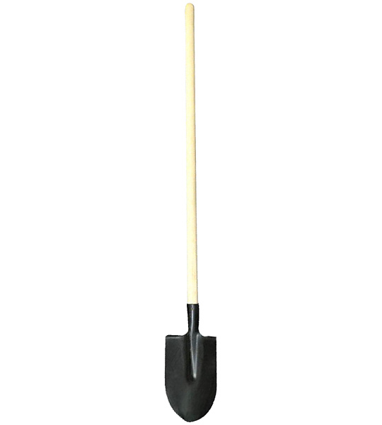 Лопата штыковая ЛКО-3, сталь, с ребрами жесткости, 21*30см, с дерев. черенком 120см