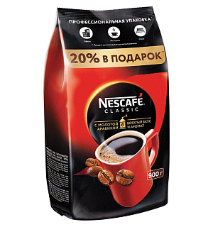 Кофе растворимый NESCAFE "Classic", 900 г, мягкая упаковка, 12397458