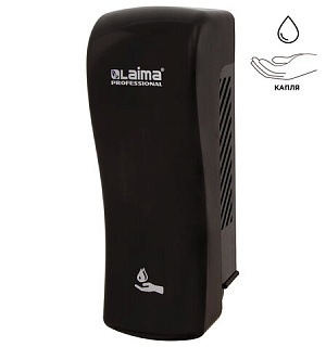 Дозатор для жидкого мыла LAIMA PROFESSIONAL ORIGINAL, НАЛИВНОЙ, 0,8 л, черный, ABS-пластик, 605775