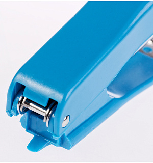 Степлер №10 OfficeSpace до 12л., пластиковый корпус, синий