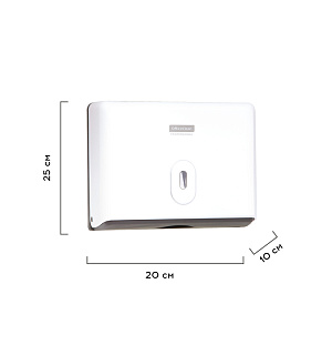 Диспенсер для полотенец листовых OfficeClean Professional (Z-сл.), ABS-пластик, механич., белый
