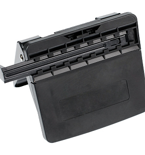 Дырокол Berlingo "Universal" 20л., металлический, черный, с линейкой