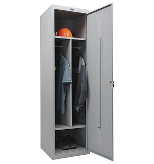 Шкаф металлический для одежды BRABIX "LK 11-50", УСИЛЕННЫЙ, 2 отделения, 1830х500х500 мм, 22 кг, 291132, S230BR404102