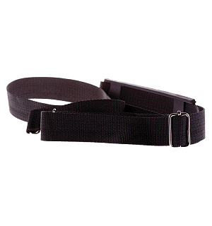 Портфель OfficeSpace "Palermo", кожзам, кайман, черный, 3 отделения, метал. замок, с ремнем