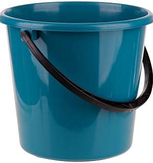 Ведро пластиковое, пищевое OfficeClean, мерная шкала, сине-зеленое, 7л