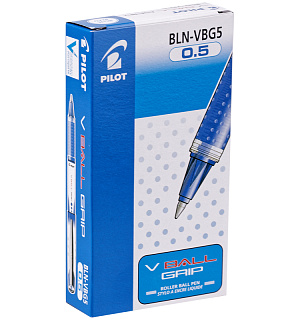 Ручка-роллер Pilot "V-Ball" синяя, 0,5мм, грип, одноразовая