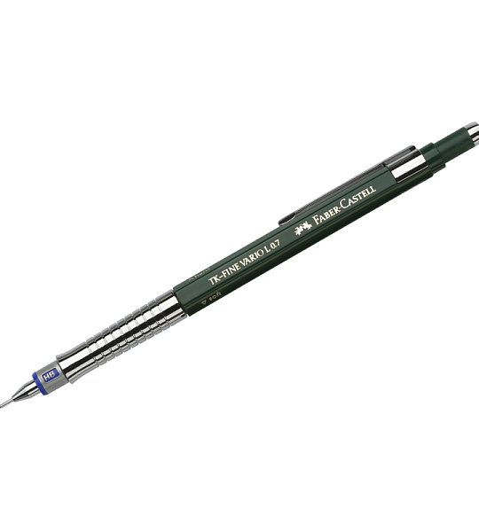 Карандаш механический Faber-Castell "TK-Fine Vario L" 0,7мм, HB, с ластиком