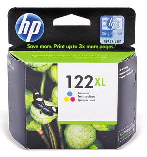 Картридж струйный HP (CH564HE) Deskjet 1050/2050/2050S, №122XL, цветной, оригинальный, 330 стр.