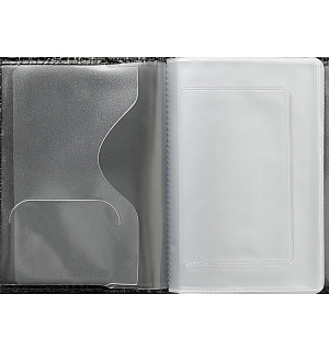 Бумажник водителя OfficeSpace иск. кожа, черный, крокодил