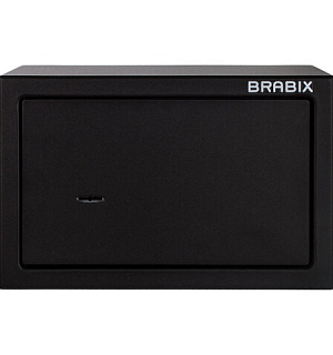 Сейф мебельный BRABIX "SF-200KL", 200х310х200 мм, ключевой замок, черный, 291144, S103BR211114