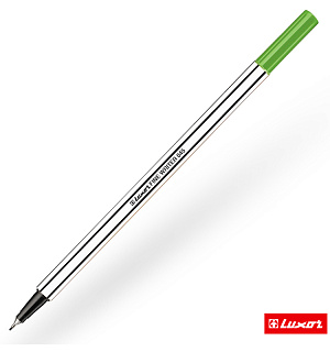 Ручка капиллярная Luxor "Fine Writer 045" светло-зеленая, 0,8мм
