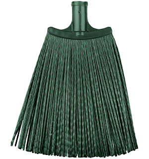 Метла OfficeClean, для улицы, плоская веерная, с деревянным черенком 120см