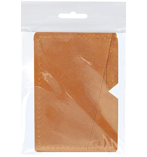 Кардхолдер OfficeSpace, 3 отделения, 10*7см, натуральная кожа, светло-коричневый