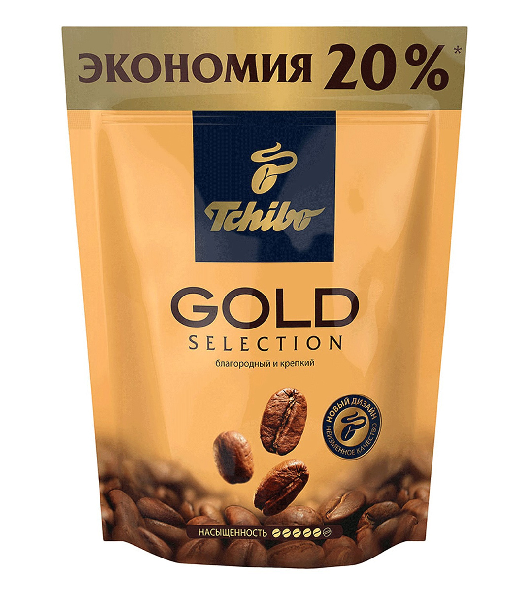 Кофе растворимый TCHIBO "Gold selection", сублимированный, 150 г, мягкая упаковка