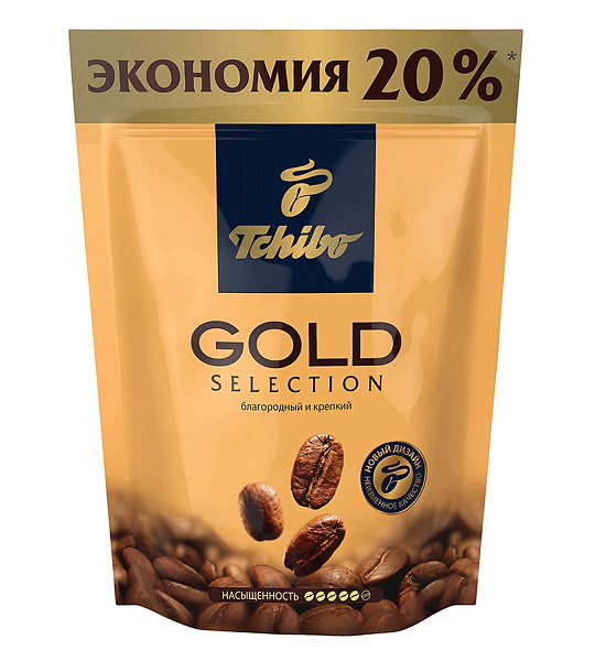 Кофе растворимый TCHIBO "Gold selection", сублимированный, 150 г, мягкая упаковка