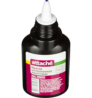 Краска штемпельная Attache фиолетовая 45 гр