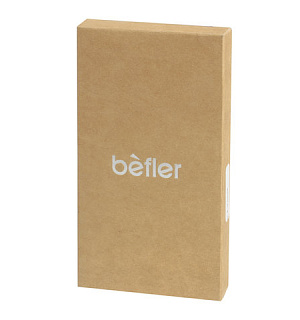 Футляр для ключей BEFLER "Classic", натуральная кожа, на молнии, 55x135 мм, черный, KL.8.-1