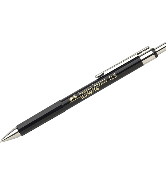 Карандаш механический Faber-Castell "TK-Fine 1306" 0,5мм, HB, черный корпус