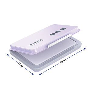 Штемпельная подушка Berlingo, 105*73мм, неокрашенная, металлическая