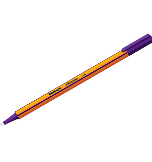 Ручка капиллярная Berlingo "Rapido" фиолетовая, 0,4мм, трехгранная