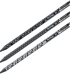 Карандаш ч/г Berlingo "Doubleblack" HB, черное дерево, круглый, заточен., ассорти