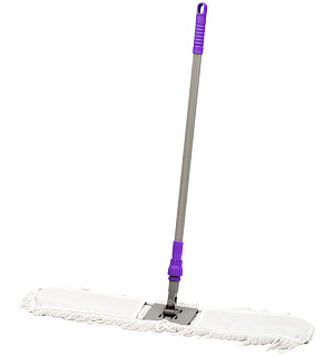 Швабра-рамка OfficeClean Professional, телеск.ручка из нерж. стали 125см, насадка МОП хлопок 80см
